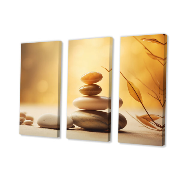 DesignArt Zen Serenity Cairn Sculpture Balance I " Zen Serenity Cairn